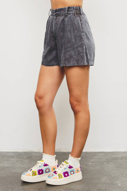 Flare Vintage Washed Shorts