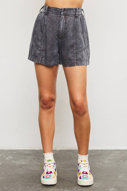 Flare Vintage Washed Shorts