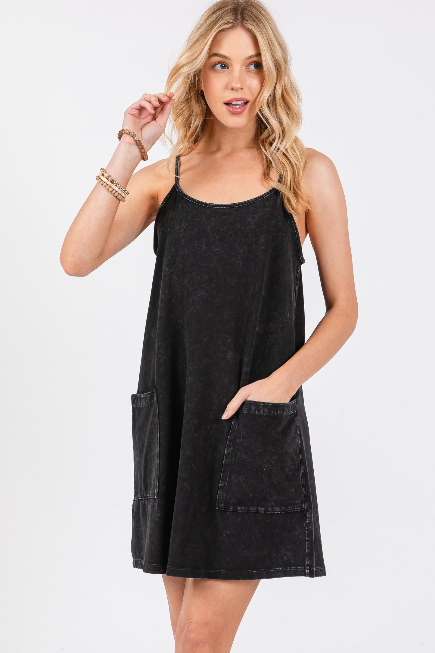 Cotton Span Mini Cami Dress