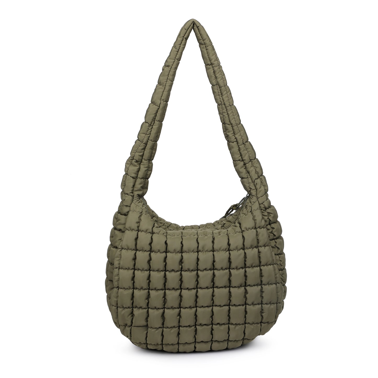 Quilted Puffer Nylon Hobo