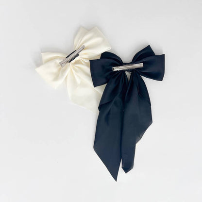 Midnight Hour Hair Bow Clip