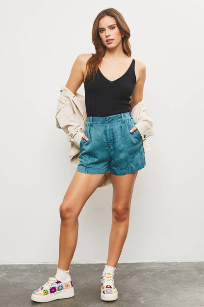 Flare Vintage Washed Shorts