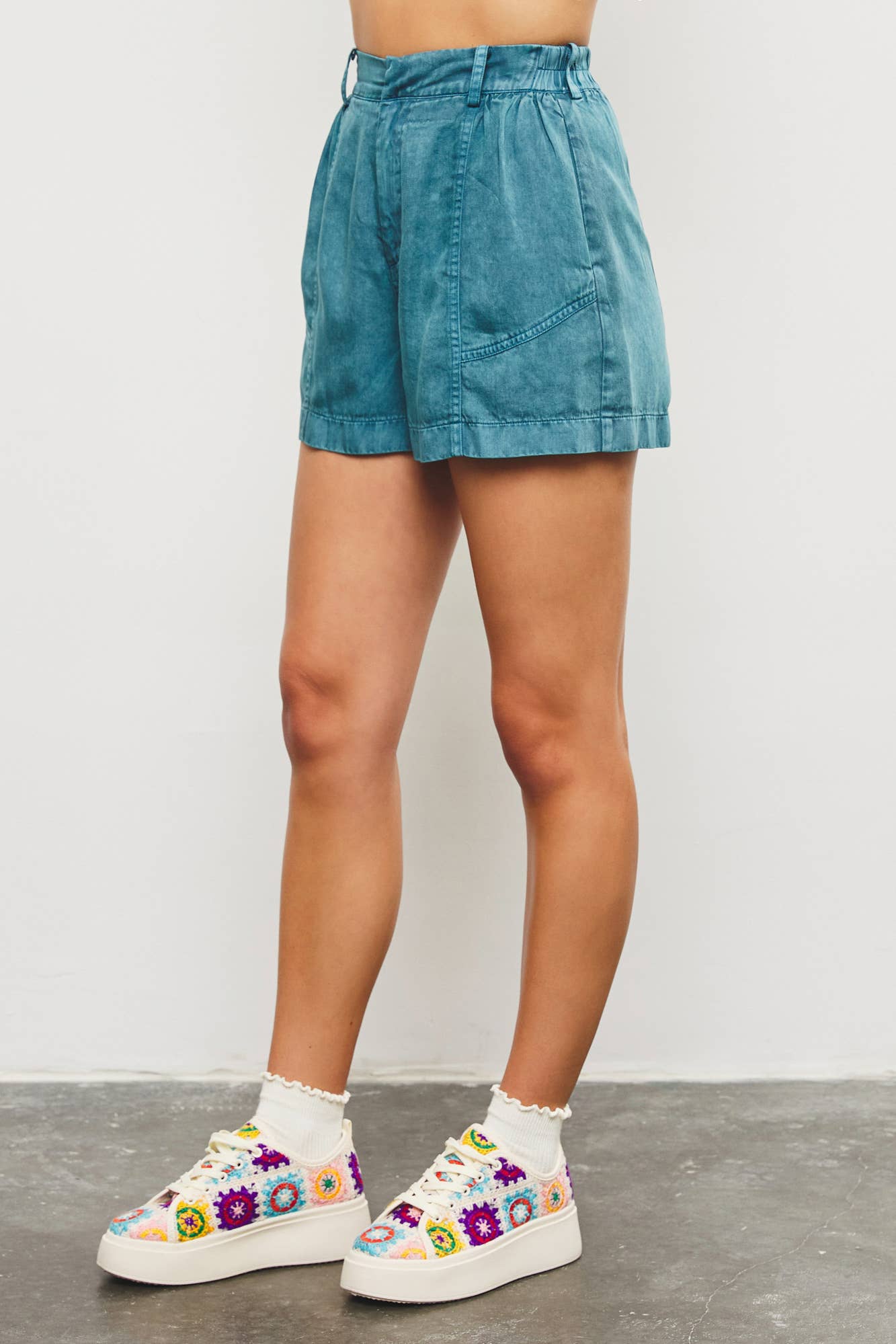 Flare Vintage Washed Shorts