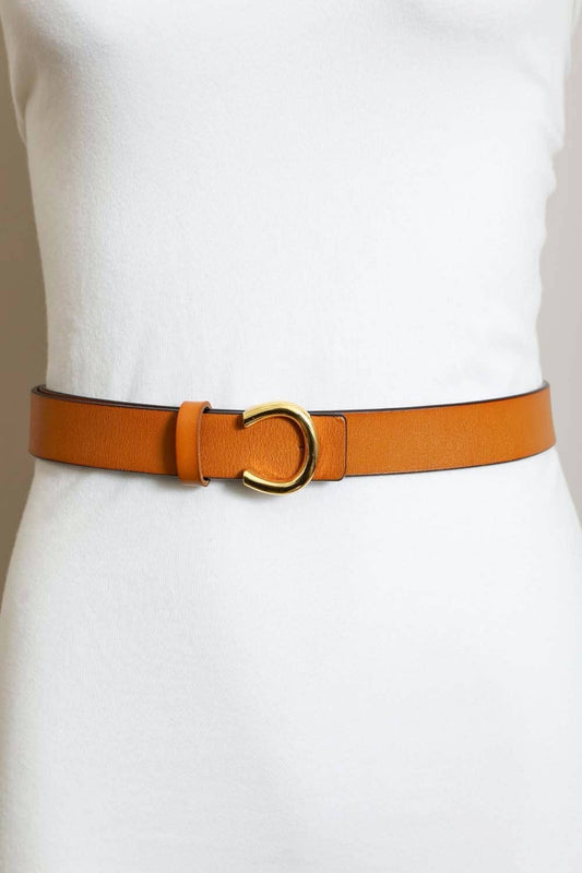 Minimalist Gold Horseshoe Belt