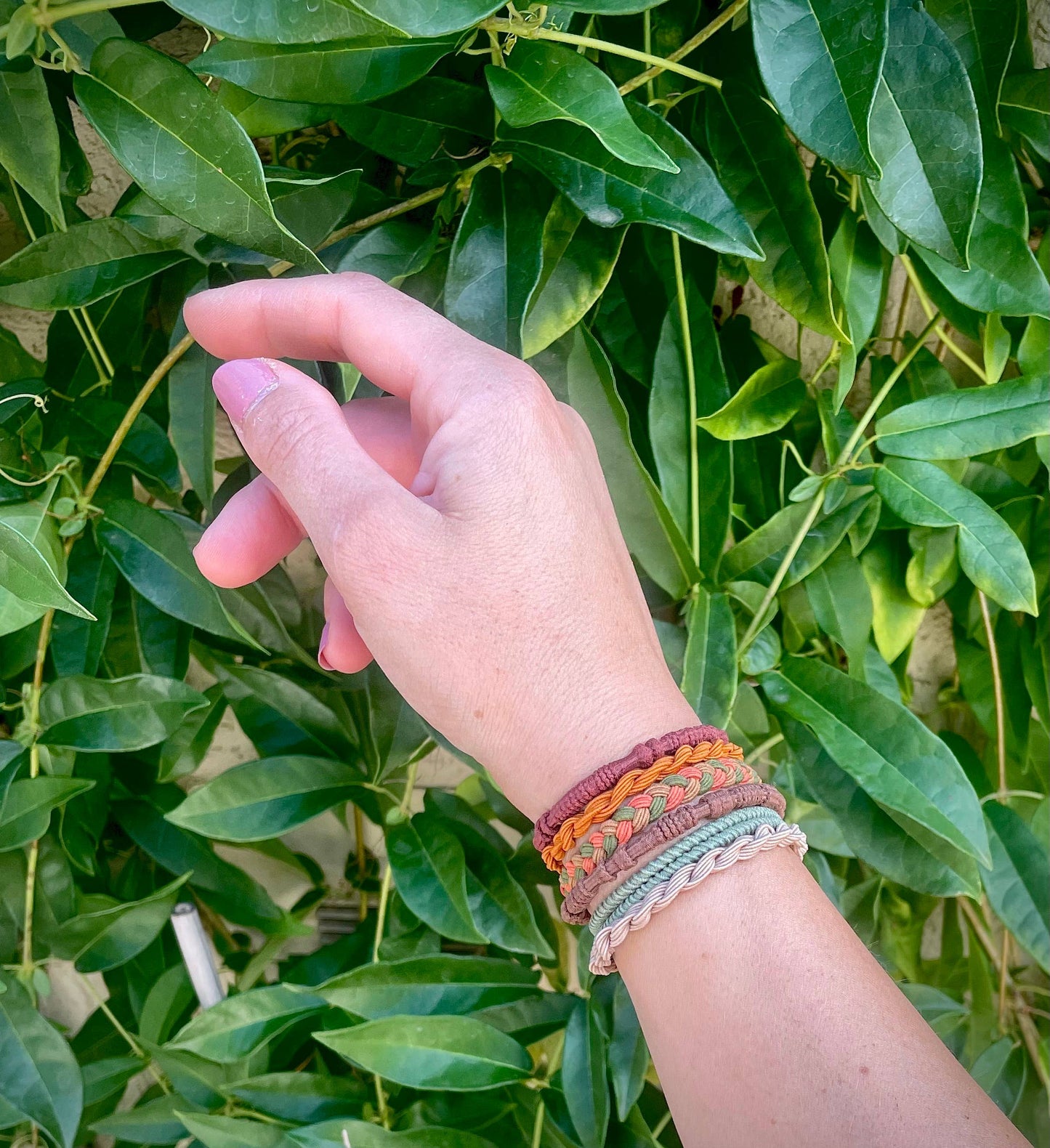 Boho Hair Ties | Mint Pastels