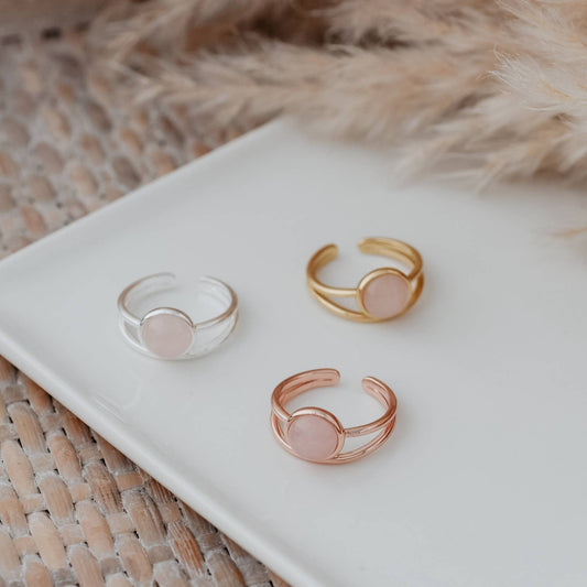 Sophia Ring-Rose Quartz