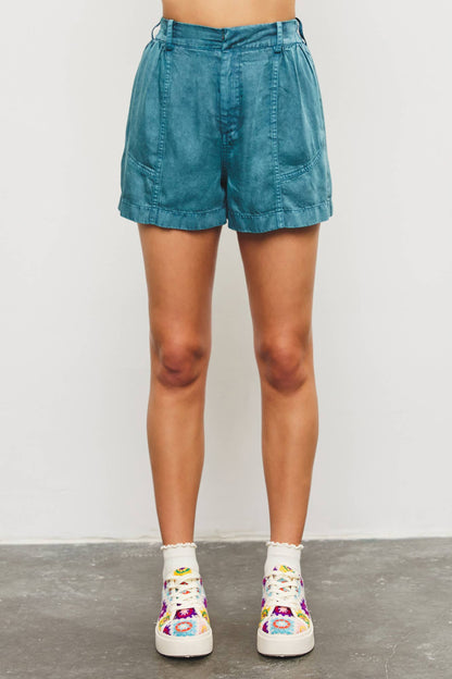 Flare Vintage Washed Shorts