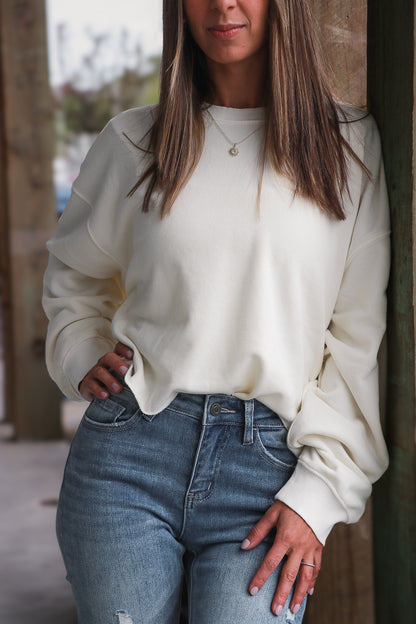 Cropped Crewneck Sweatshirt