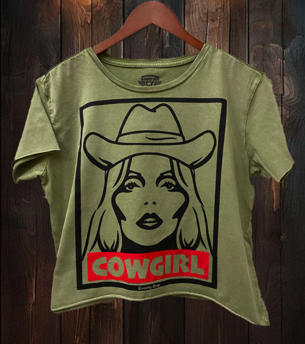 Cowgirl Obey Graphic Tee