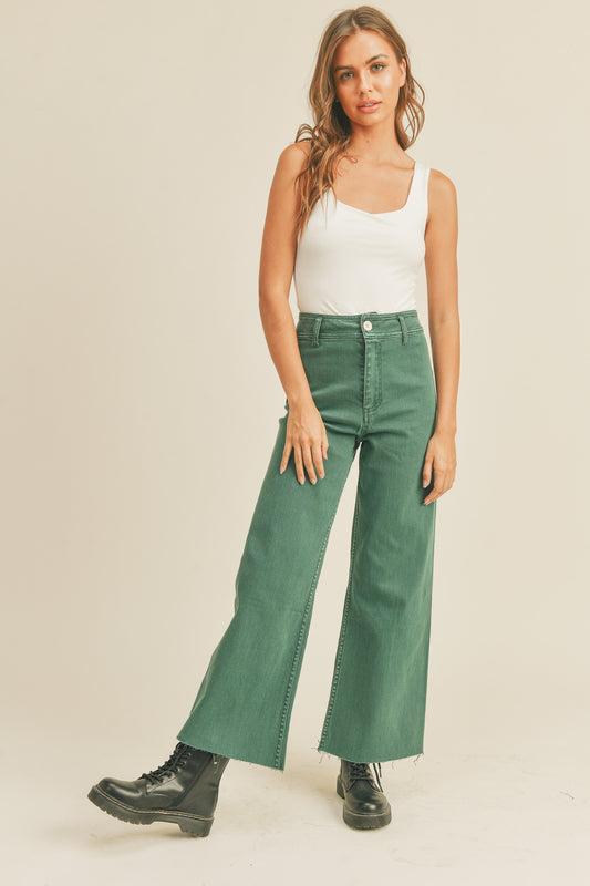 Straight Wide Leg Pants