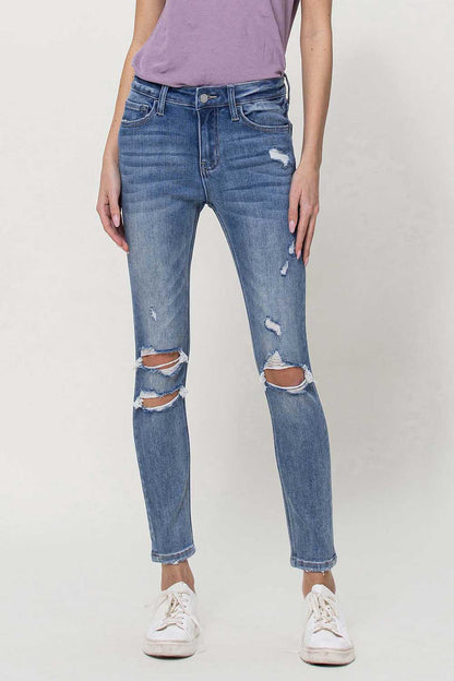 Mid Rise Ankle Skinny Jeans