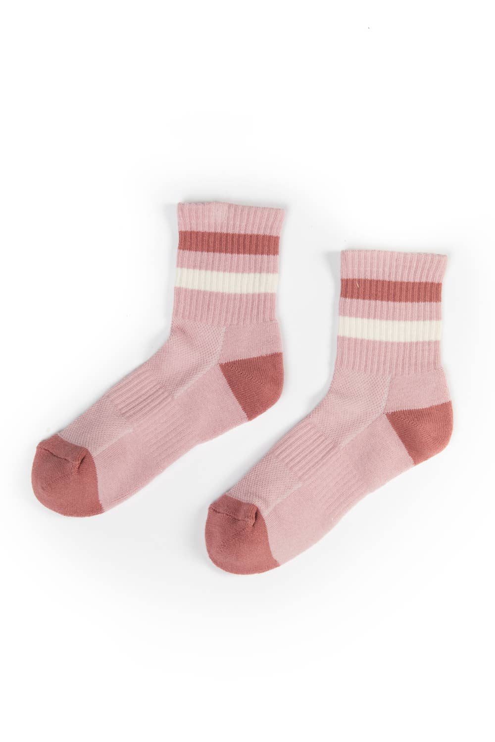 Color Block Stripe Crew Socks