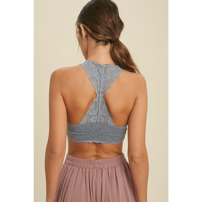 Racerback Scalloped Lace Bralette