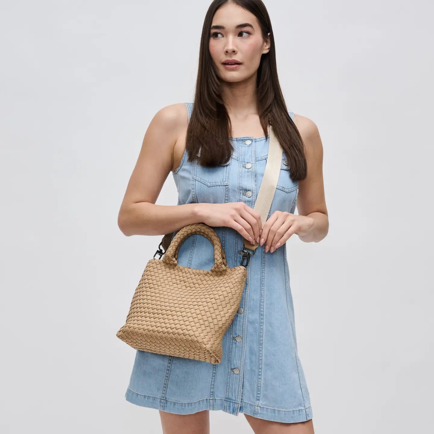 Roma Woven Crossbody Bag